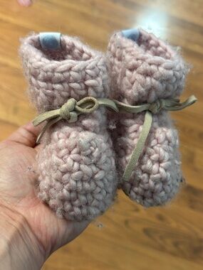 Pink Padraig cottage booties